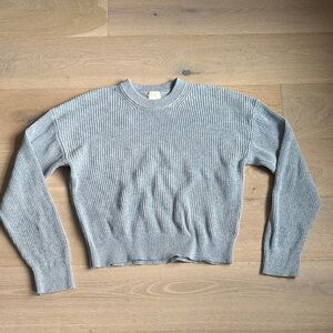 H&M light blue Ribbed knit Women's Sweater sz medium